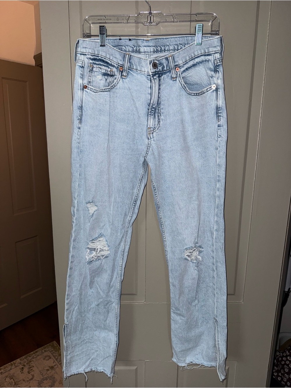 GAP Light Blue Distressed Boyfriend Jeans